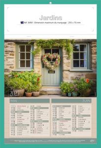 Calendriers publicitaires jardins, Jardins  1