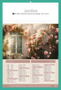 Calendriers publicitaires jardins, Jardins  2