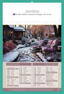 Calendriers publicitaires jardins, Jardins  4