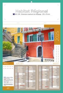 Calendriers publicitaires régions, Habitat Régional 2