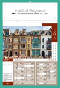 Calendriers publicitaires régions, Habitat Régional 5