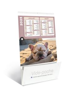 Calendriers publicitaires vide poches chats chiens, Chats et Chiens 2