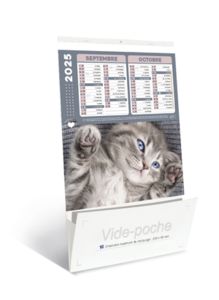 Calendriers publicitaires vide poches chats chiens, Chats et Chiens 3