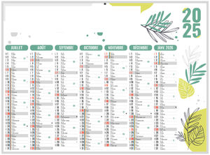 Calendrier entreprise naturel 2025 2