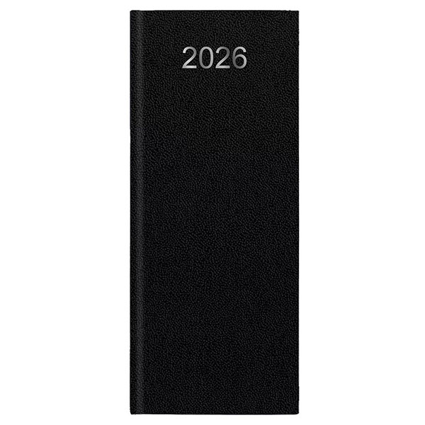 Agenda personnalisable entreprise : Agenda entreprise caisse long Noir 1