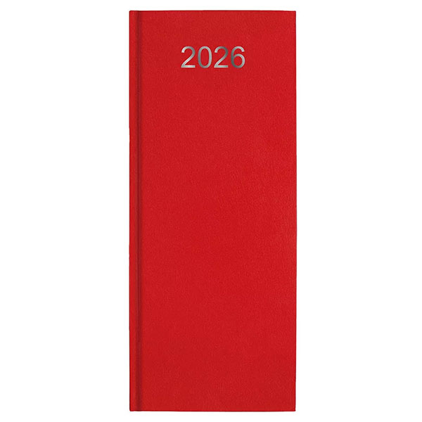 Agenda personnalisable entreprise : Agenda entreprise caisse long Rouge 3