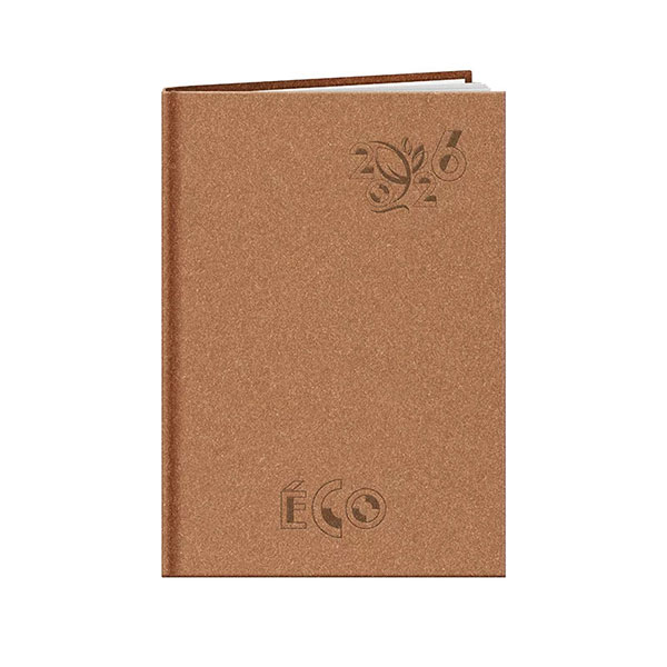 Agenda personnalisé semainier : Agenda personnalisé Eco medium Marron 3