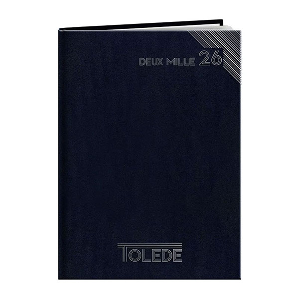 Agenda publicitaire A4 : Agenda publicitaire Tolede large Bleu marine 3