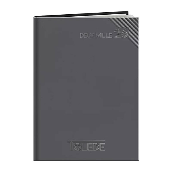 Agenda publicitaire A4 : Agenda publicitaire Tolede large Gris 2