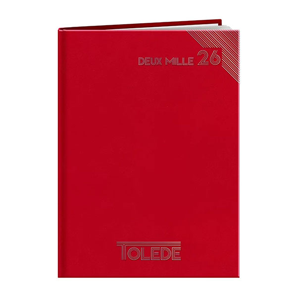 Agenda publicitaire A4 : Agenda publicitaire Tolede large Rouge 6