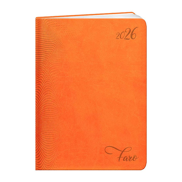 Agenda publicitaire semainier : Agenda publicitaire Faro medium Orange 7