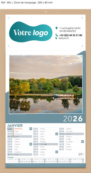 Bloc illustré publicitaire, Paysage de France