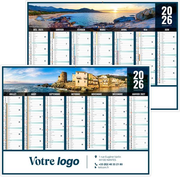 Calendrier personnalisable liberté corse 2025