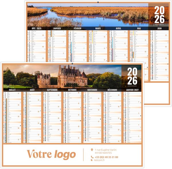 Calendrier personnalisable liberté pays de loire 2025
