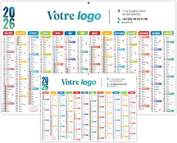 Calendrier publicitaire casimir 2025