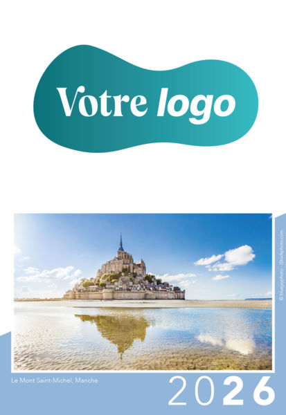 Calendrier publicitaire de poches paysage France, Au Coeur de la France