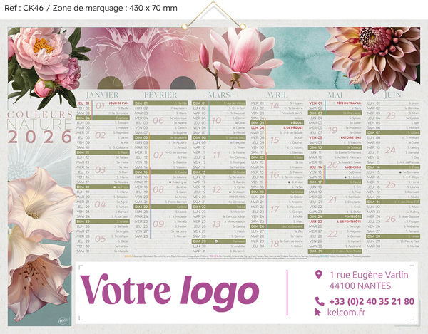 Calendrier Publicitaire Escapade