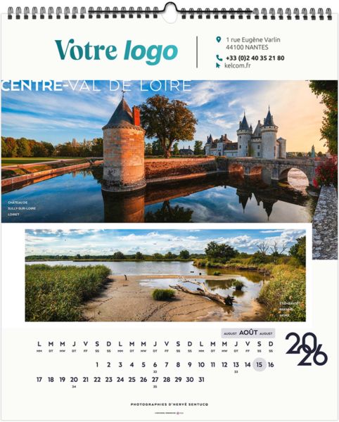 Calendrier publicitaire la france panoramique 2025