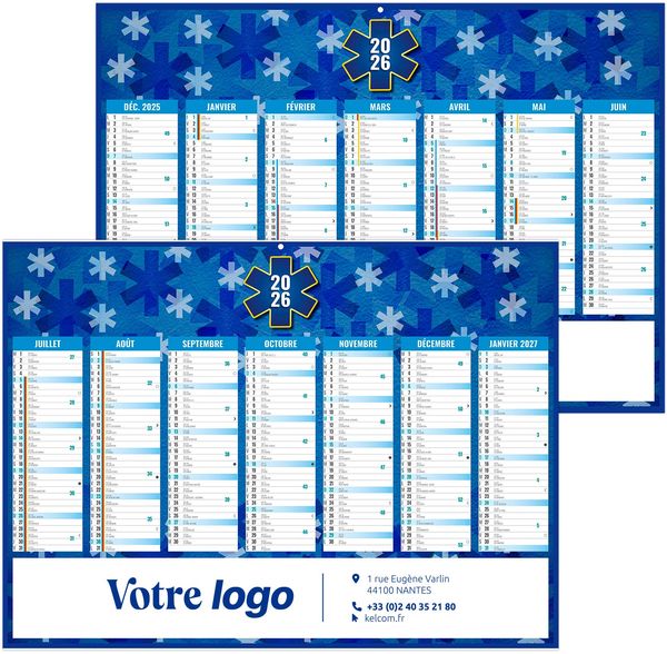 Calendrier publicitaire matthieu 2025