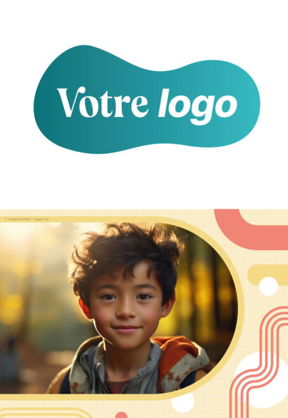 Calendriers publicitaires de poches enfants, Enfants Noir et Blanc