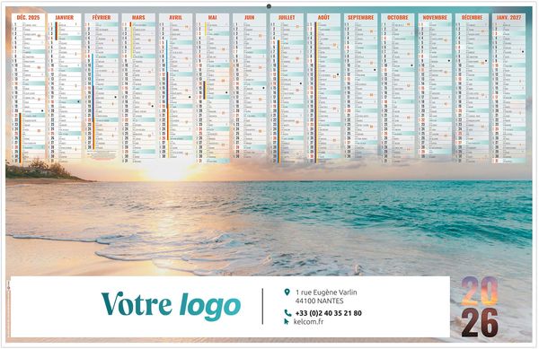 Calendrier entreprise grand large 2025