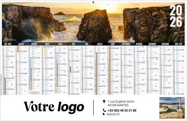 Calendrier entreprise libre choix breton 2025