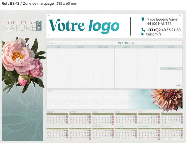 Sous main publicitaire à personnaliser