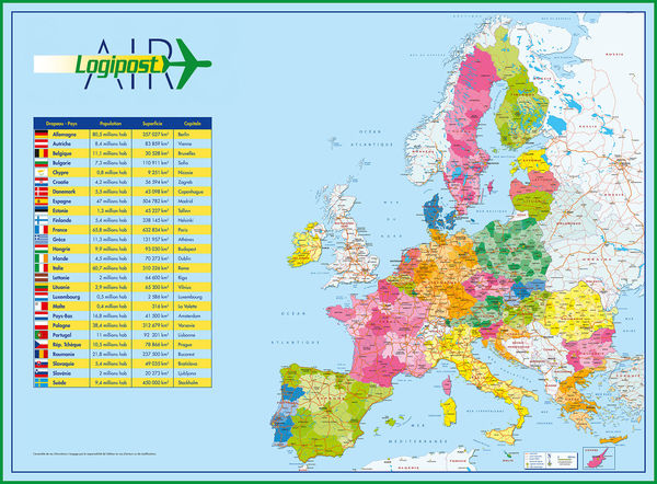 Sous mains publicitaires Europe