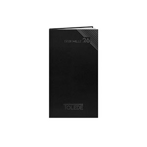 Agenda entreprise de poche : Agenda entreprise Tolede small Noir 1