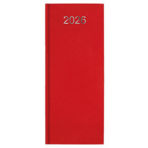 Agenda personnalisable entreprise : Agenda entreprise caisse long Rouge 3