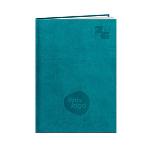Agenda personnalisable semainier : Agenda personnalisable Londres medium Bleu canard