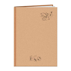 Agenda personnalisé A4 : Agenda personnalisé Eco large Beige 1