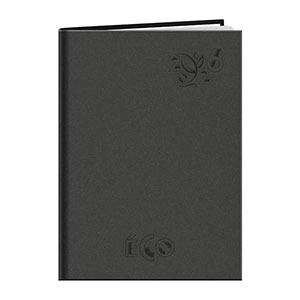 Agenda personnalisé A4 : Agenda personnalisé Eco large Gris foncé 3