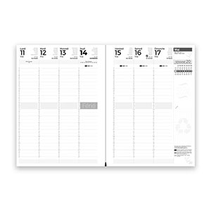 Agenda personnalisé A4 : Agenda personnalisé Eco large Marron 6