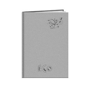 Agenda personnalisé semainier : Agenda personnalisé Eco medium Gris Clair 1