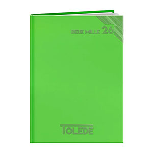 Agenda publicitaire A4 : Agenda publicitaire Tolede large Vert Clair 8
