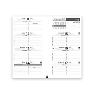 Agenda publicitaire de poche : Agenda publicitaire Eco small Gris Clair 6