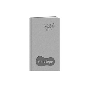 Agenda publicitaire de poche : Agenda publicitaire Eco small Gris Clair