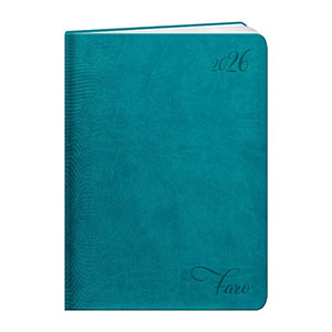 Agenda publicitaire semainier : Agenda publicitaire Faro medium Bleu canard 1