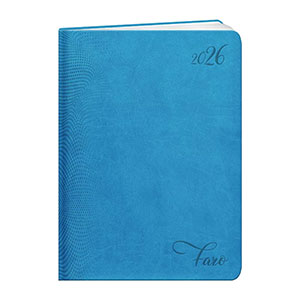 Agenda publicitaire semainier : Agenda publicitaire Faro medium Bleu clair 2