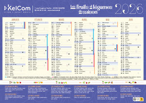 Fruits et Légumes - Calendrier personnalisé