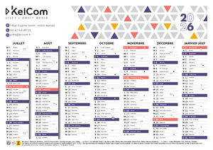 Mosaïque - calendrier personnalisé 10