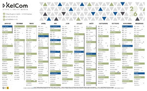 Mosaïque - calendrier personnalisé