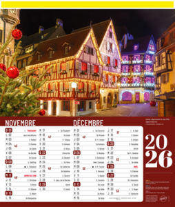 Bloc calendrier publicitaire, Sites de France 5