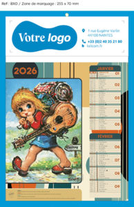 Bloc calendriers publicitaire enfants, Les Mômes