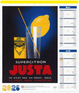 Bloc calendriers publicitaires, Affiches 1