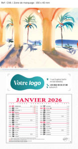 Bloc calendriers publicitaires peintures, Arti Peinture 1