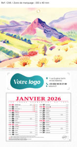 Bloc calendriers publicitaires peintures, Arti Peinture 2