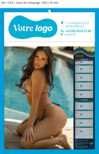 Blocs calendriers publicitaires sexy, ève