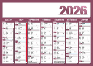 Calendrier bancaire 100% perso 1